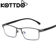 Load image into Gallery viewer, KOTTDO Vintage Square Optical Eye Glasses Frames Metal Men Classic Business Clear Transparent Frame Eyeglasses oculos