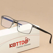 Load image into Gallery viewer, KOTTDO Vintage Square Optical Eye Glasses Frames Metal Men Classic Business Clear Transparent Frame Eyeglasses oculos