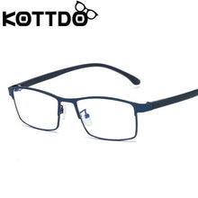 Load image into Gallery viewer, KOTTDO Vintage Square Optical Eye Glasses Frames Metal Men Classic Business Clear Transparent Frame Eyeglasses oculos
