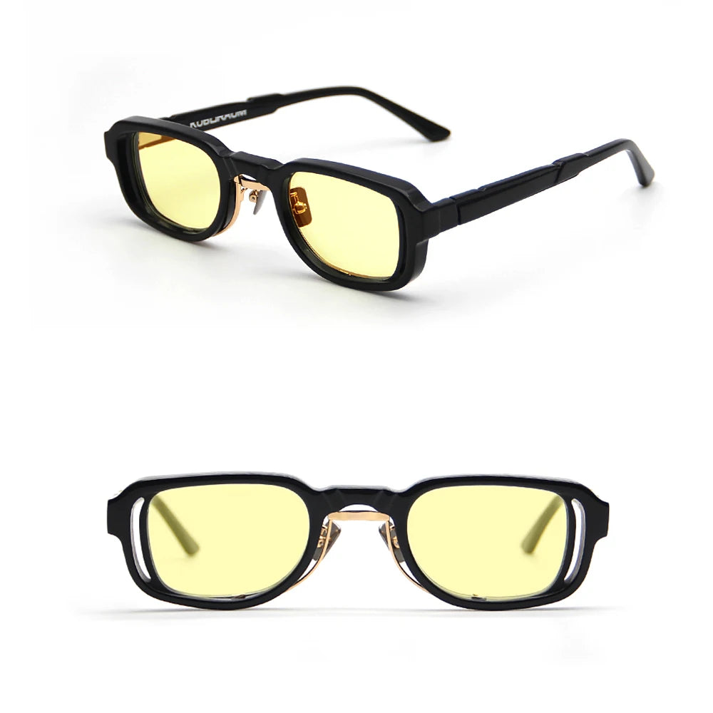 KUB Maske N12   Acetate German Designer Brand Square Cutout Design Men's and Women's Sunglasses  Sonnenbrillen