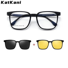Load image into Gallery viewer, KatKani    Eyewear Ultra Light Retro Square Magnetic Eyeglasses Optical Prescription Glasses Frame For Men 2190