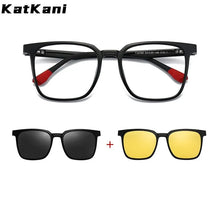 Load image into Gallery viewer, KatKani    Eyewear Ultra Light Retro Square Magnetic Eyeglasses Optical Prescription Glasses Frame For Men 2190
