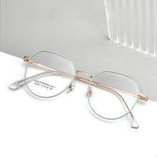 Load image into Gallery viewer, KatKani   Ultra-light Retro Polygonal Eyewear Men Trendy Small Face Optical Prescription Eyeglasses Frame Women