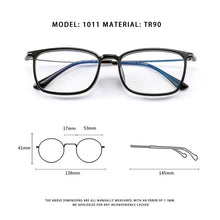 Load image into Gallery viewer, KatKani Fashion Retro Square Ultra Light Pure Titanium Eyewear Optical Prescription Glasses Frame Man Woman Transparent 1011