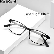 Load image into Gallery viewer, KatKani  Transparent Eyewear Retro Square Plastic Steel Glasses Optical Prescription Eyeglasses Frame Men Women 89105R