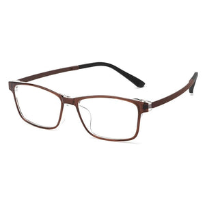 KatKani  Transparent Eyewear Retro Square Plastic Steel Glasses Optical Prescription Eyeglasses Frame Men Women 89105R