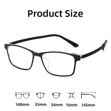Load image into Gallery viewer, KatKani  Transparent Eyewear Retro Square Plastic Steel Glasses Optical Prescription Eyeglasses Frame Men Women 89105R
