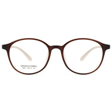 Load image into Gallery viewer, KatKani Men&#39;s And Women&#39;s Fashion Round Eyeglasses Frame Ultra Light TR90 Large Retro Optical Prescription Glasses Frame TR6838