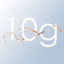 Load image into Gallery viewer, KatKani Men&#39;s And Women&#39;s Ultra-Light Pure Titanium Retro Glasses Frame Polygonal Decorative Optical Prescription Glasses 32216