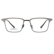 Load image into Gallery viewer, KatKani   Fashion Retro Square Ultra Light Pure Titanium Eyeglass Optical Prescription Glasses Frame Man Woman Spectacle 7048