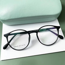 Load image into Gallery viewer, KatKani  Ultra Light Comfortable Retro Round Eyeglasses Plastic Steel Optical Prescription Glasses Frame Men And Women H66035