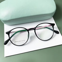 Load image into Gallery viewer, KatKani  Ultra Light Comfortable Retro Round Eyeglasses Plastic Steel Optical Prescription Glasses Frame Men And Women H66035