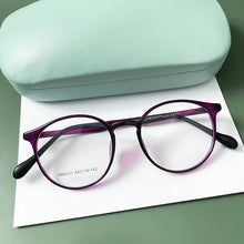 Load image into Gallery viewer, KatKani  Ultra Light Comfortable Retro Round Eyeglasses Plastic Steel Optical Prescription Glasses Frame Men And Women H66035