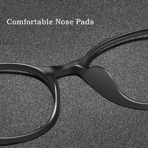 KatKani  Ultra Light Comfortable Retro Round Eyeglasses Plastic Steel Optical Prescription Glasses Frame Men And Women H66035