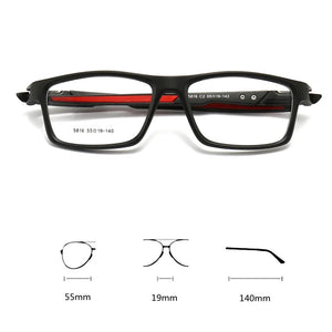 KatKani   Ultralight TR90 Square Sports Non-Slip Eyeglasses Frame Men Outdoor Riding Optical Prescription Glasses Frame K5816