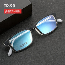 Load image into Gallery viewer, KatKani Pure Titanium Men&#39;s Ultra-light Big Eyeglasses Frame Anti-Blue Ray Myopia Optical Prescription Spectacle Frame K8812