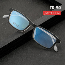 Load image into Gallery viewer, KatKani Pure Titanium Men&#39;s Ultra-light Big Eyeglasses Frame Anti-Blue Ray Myopia Optical Prescription Spectacle Frame K8812
