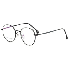 Load image into Gallery viewer, KatKani Retro Small Round Frame Women&#39;s Ultralight Metal Anti-Blue Light Myopia Optical Prescription Eyeglasses Frame 01-80062