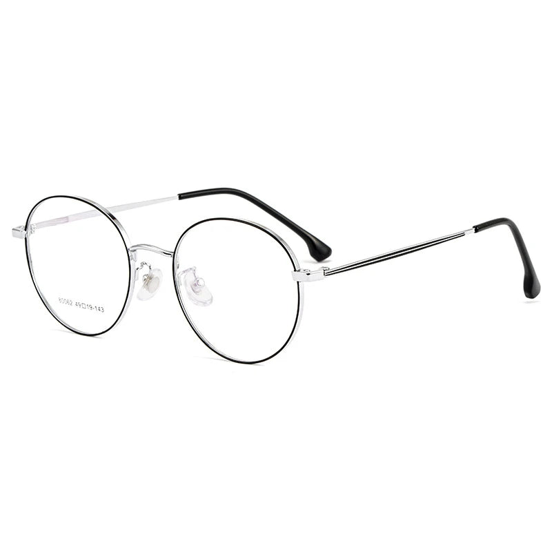 KatKani Retro Small Round Frame Women's Ultralight Metal Anti-Blue Light Myopia Optical Prescription Eyeglasses Frame 01-80062