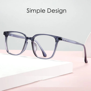KatKani Transparent Square Decorative Glasses Frame For Men And Women Super Light Large Optical Prescription Glasses Frame 1008B