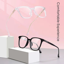 Load image into Gallery viewer, KatKani Transparent Square Decorative Glasses Frame For Men And Women Super Light Large Optical Prescription Glasses Frame 1008B