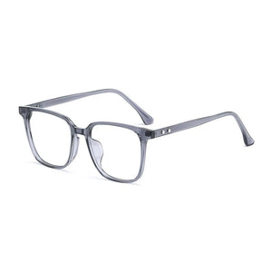 KatKani Transparent Square Decorative Glasses Frame For Men And Women Super Light Large Optical Prescription Glasses Frame 1008B