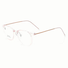 Load image into Gallery viewer, KatKani Ultra Light Comfortable TR90 Myopia Eyewear Men Pure Titanium Retro Round Optical Prescription Eyeglasses Frames Women