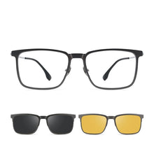Load image into Gallery viewer, KatKani Ultra Light Pure Titanium Eyewear Magnetic Clip-on Glasses Polarized Sunglasses Optical Prescription Glasses Frame