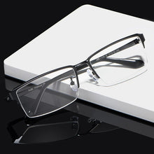 Load image into Gallery viewer, KatKani Ultra-Light Pure Titanium Glasses Frame Business Men Half-Frame Myopia Optical Prescription Fashion Eyeglasses Frame 119