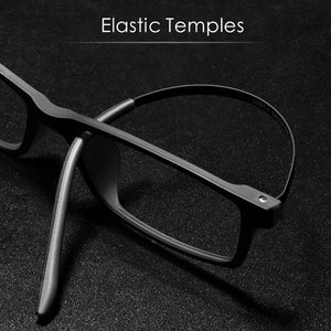 KatKani Ultra Light TR90 Super Elastic Alloy Men's Eyeglasses Frame  Full Frame Optical Prescription Glasses Frame 2097-1