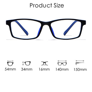 KatKani Ultra Light TR90 Super Elastic Alloy Men's Eyeglasses Frame  Full Frame Optical Prescription Glasses Frame 2097-1