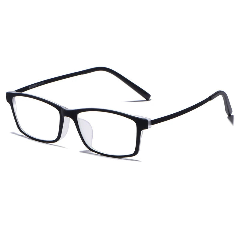 KatKani Ultra Light TR90 Super Elastic Alloy Men's Eyeglasses Frame  Full Frame Optical Prescription Glasses Frame 2097-1