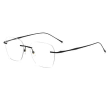 Load image into Gallery viewer, KatKani Ultra-light Fashion Luxury Frameless Glasses Retro Pure Titanium Optical Prescription Rimless Glasses for Men and Women
