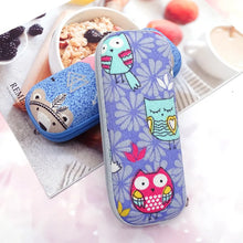 Load image into Gallery viewer, Kawaii Cartoon Printed Glasses Box Portable Spectacle Myopia Glasses Storage Case For Girls Children Car Eyeswear Storage