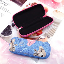 Load image into Gallery viewer, Kawaii Cartoon Printed Glasses Box Portable Spectacle Myopia Glasses Storage Case For Girls Children Car Eyeswear Storage