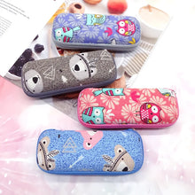 Load image into Gallery viewer, Kawaii Cartoon Printed Glasses Box Portable Spectacle Myopia Glasses Storage Case For Girls Children Car Eyeswear Storage