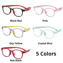Load image into Gallery viewer, Kids Blue Light Blocking Screen Glasses Boys Girls Teenage Protective Gaming Computer Spectacle Children TR90 Silicon Gel Frame