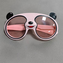 Carica l&#39;immagine nel visualizzatore di Gallery, Kids Boys Girls Funny Panda Sunglasses Cute Cartoon Children&#39;s Sun Glasses Silicone Frame Outdoor UV400 Shades New In
