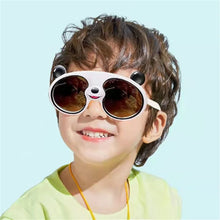 Carica l&#39;immagine nel visualizzatore di Gallery, Kids Boys Girls Funny Panda Sunglasses Cute Cartoon Children&#39;s Sun Glasses Silicone Frame Outdoor UV400 Shades New In