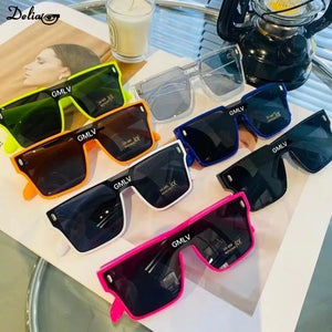 Kids Cute Sunglasses Square Children Sunglasses Boy Girl Stylish Goggles Baby Student Eyeglasses Party Eyewear UV400