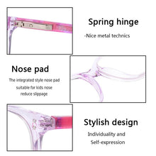 Load image into Gallery viewer, Kids Eyeglass Frames Pink Children Eyeglasses Optical Frame Kids Glasses Acetate Children Spectacle Frame Kid Girl Glasses Frame
