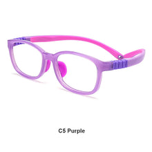 Carica l&#39;immagine nel visualizzatore di Gallery, Kids Eyewear Square Eye Glasses Tr90 PPSU Clear Eyeglasses Anti Blue Myopia Spectacle Child Prescription Optical Frames Soft