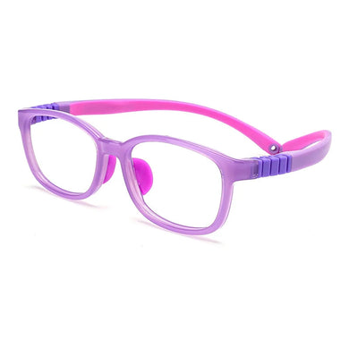 Kids Eyewear Square Eye Glasses Tr90 PPSU Clear Eyeglasses Anti Blue Myopia Spectacle Child Prescription Optical Frames Soft