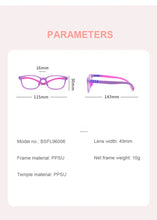 Carica l&#39;immagine nel visualizzatore di Gallery, Kids Eyewear Square Eye Glasses Tr90 PPSU Clear Eyeglasses Anti Blue Myopia Spectacle Child Prescription Optical Frames Soft