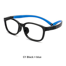 Carica l&#39;immagine nel visualizzatore di Gallery, Kids Eyewear Square Eye Glasses Tr90 PPSU Clear Eyeglasses Anti Blue Myopia Spectacle Child Prescription Optical Frames Soft