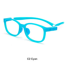 Carica l&#39;immagine nel visualizzatore di Gallery, Kids Eyewear Square Eye Glasses Tr90 PPSU Clear Eyeglasses Anti Blue Myopia Spectacle Child Prescription Optical Frames Soft