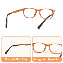 Load image into Gallery viewer, Kids Glasses TR90 Size 45 Safe Bendable with Spring Hinge Flexible Optical Frame Boys Girls Children Eyeglasses Plano Lenses