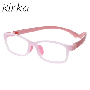 Kids Glasses Tr90 Silicon Eyeglass Frames Children Flexible Sports Children Glasses Blue Prescription Eyewear Frames Rubber