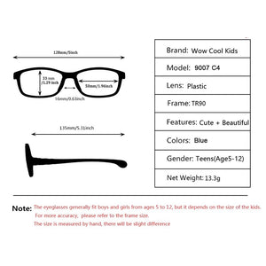 Kids Glasses Tr90 Silicon Eyeglass Frames Children Flexible Sports Children Glasses Blue Prescription Eyewear Frames Rubber