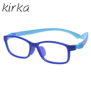 Kids Glasses Tr90 Silicon Eyeglass Frames Children Flexible Sports Children Glasses Blue Prescription Eyewear Frames Rubber